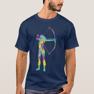 Archery Bow Archer Girl 80s 90s funny T-Shirt