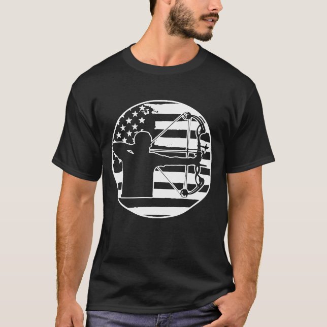 Archery Bow Hunting USA   T-Shirt (Front)