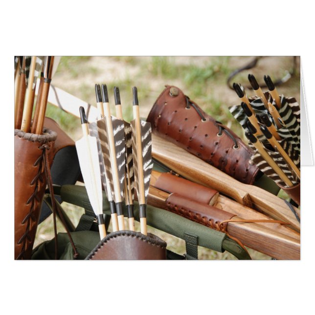 Archery Bows, Arrows and Quivers (Front Horizontal)