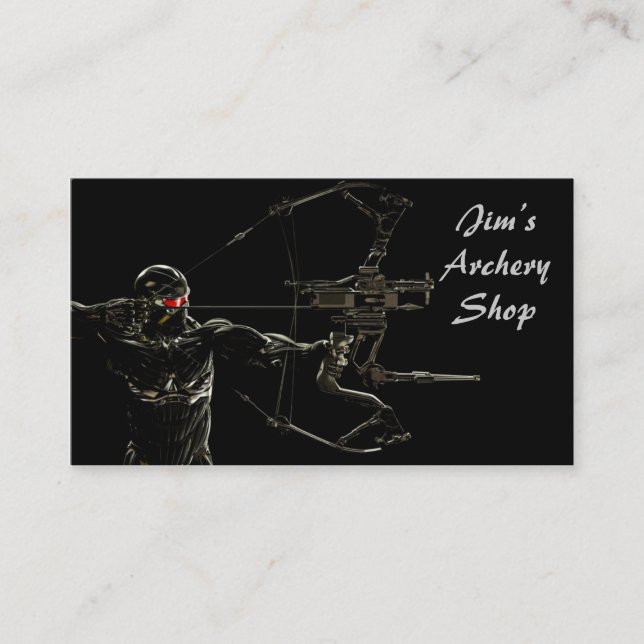 Archery Business Card Predator Archer (Front)
