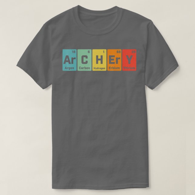 Archery Chemistry Periodic able Of Elements Men Ar T-Shirt (Design Front)