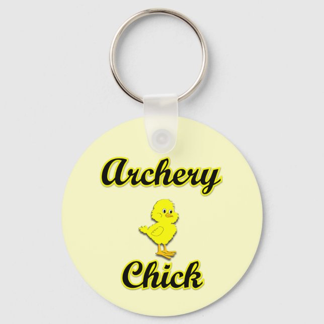 Archery Chick Key Ring (Front)