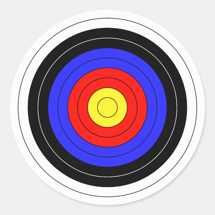 archery classic round sticker | Zazzle.co.nz