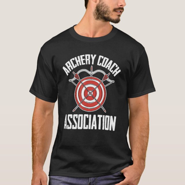 Archery Coach Association  Archer Bowman Archery C T-Shirt (Front)