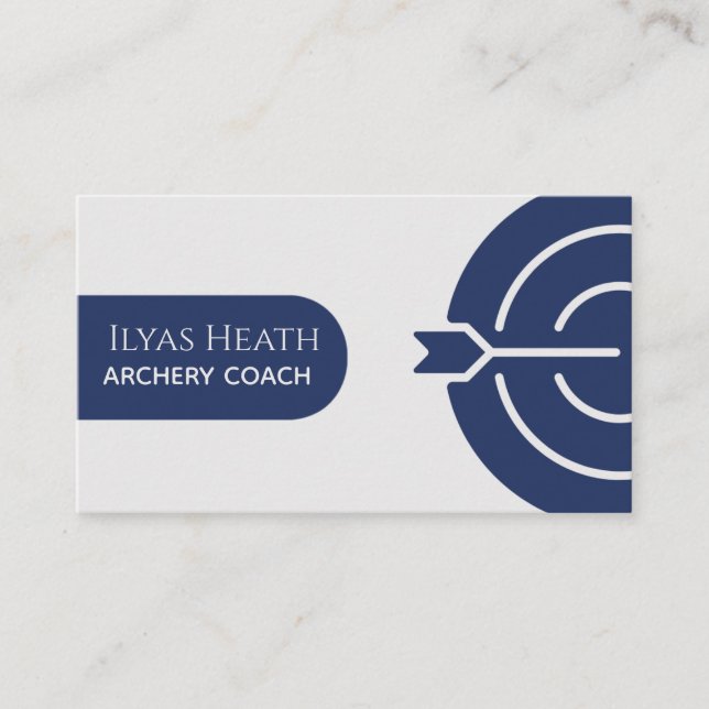 Archery Coach Business Card (Front)