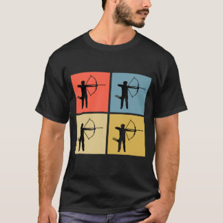 Archery Colourful Retro T-Shirt