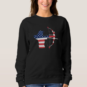 Archery Competition Compound Bow Arrow Archer Amer Sweatshirt