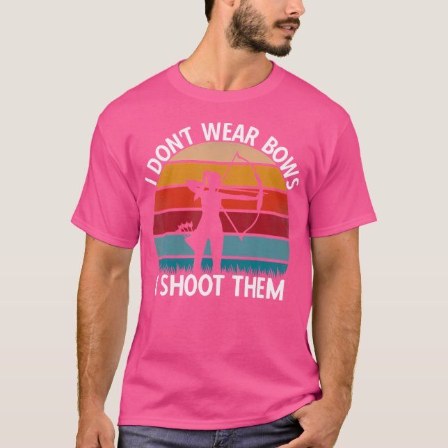 Archery Crossbow Bow Hunting Acher Archery T-Shirt (Front)