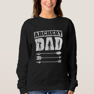 Archery Dad Archer Silhouette Father's Day Bow And Sweatshirt