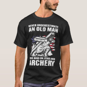 Archery Dad Christian Bow Hunting Grandpa T-Shirt