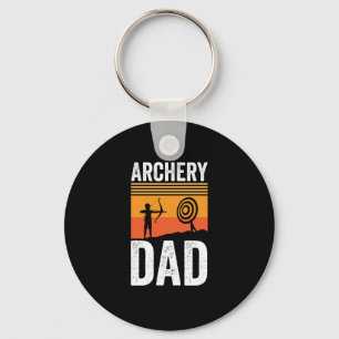 Archery Dad Retro Vintage Key Ring