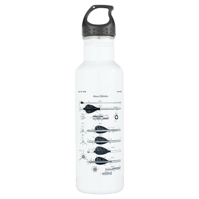 Archery Definition Arrow 710 Ml Water Bottle (Front)