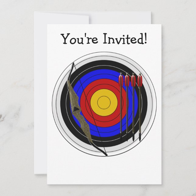 Archery Design Any Occasion Invitation (Front)