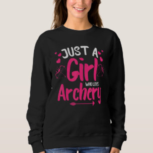 Archery Design For Girls Women Shooting Bowhunter  Sweatshirt