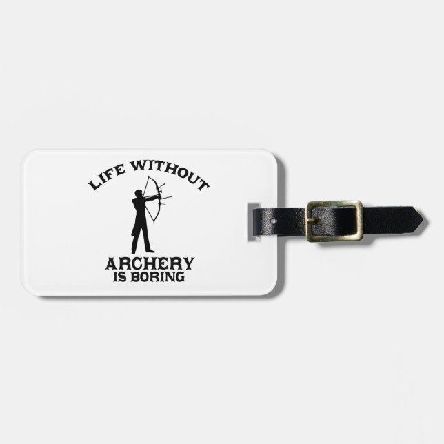 Archery DESIGNS Luggage Tag (Front Horizontal)