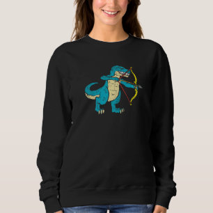 Archery Dinosaur Bow Hunter Arrows Sports Archer B Sweatshirt