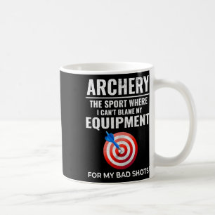 Archery Equipment Targets Archer Bow Arrows Bullse Coffee Mug