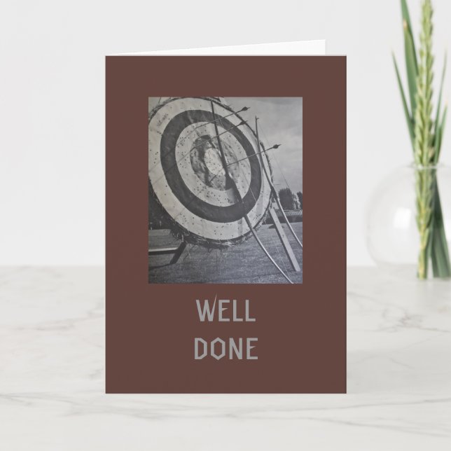 Archery Equipment Well Done Card (Front)