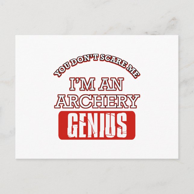 archery genius postcard (Front)