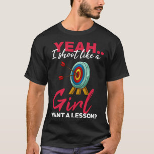 Archery Girl Archer  Bow & Arrow Hunting T-Shirt