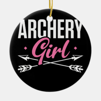 Archery Girl Archers Archery Moms Archery Ceramic Tree Decoration
