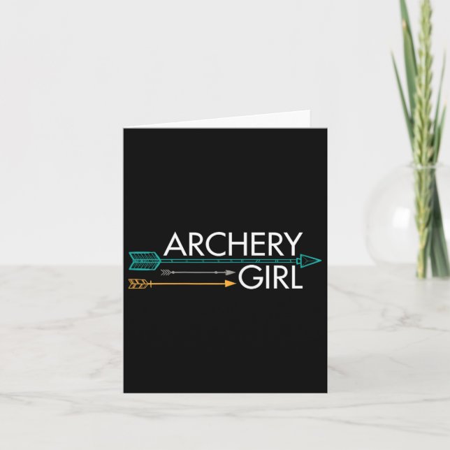 Archery Girl  Card (Front)