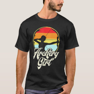Archery Girl Women Vintage Archer Arrow T-Shirt