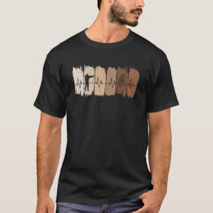 Archery Heartbeat Retro Vintage Bow and Arrow Mens T-Shirt