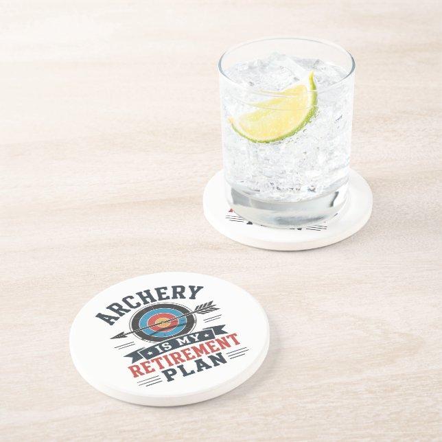 Archery Is My Retirement Plan Archer Coaster (Side)