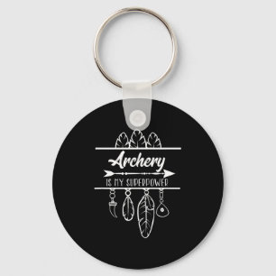 Archery Is My Superpower Bow Arrow Key Ring