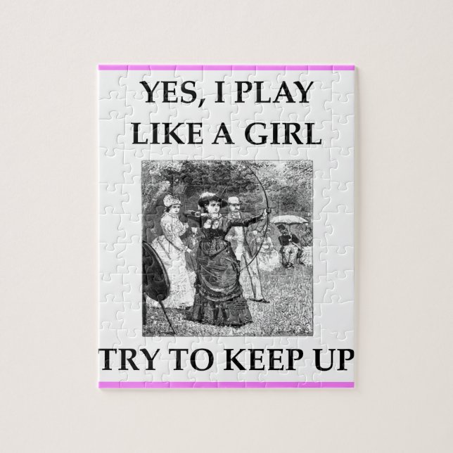 ARCHERY. JIGSAW PUZZLE (Vertical)