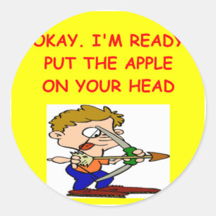 ARCHERY joke Classic Round Sticker