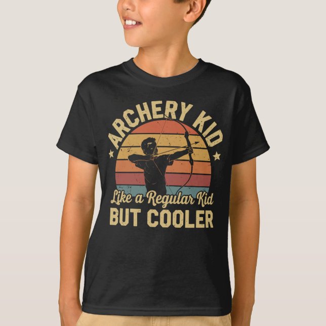 Archery Kid Cool Young Archer T-Shirt (Front)