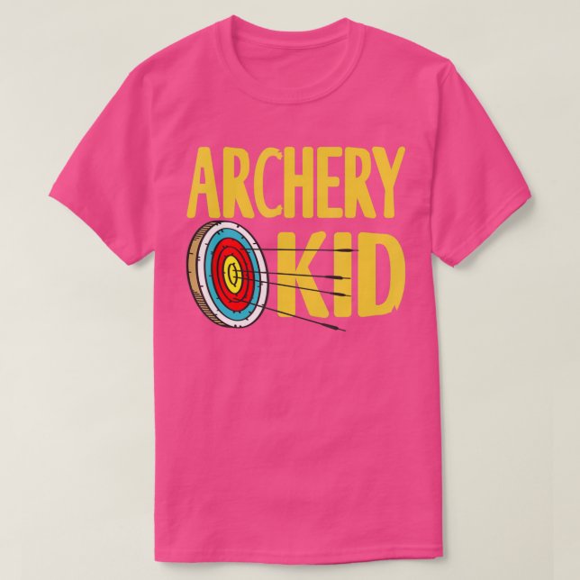 Archery Kid Cute Awesome  Present Gift  T-Shirt (Design Front)