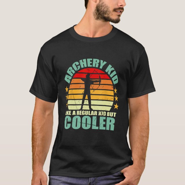 Archery Kid Funny Bow and Arrow Young Archer T-Shirt (Front)