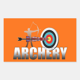 Archery London Target Archers artwork Rectangular Sticker