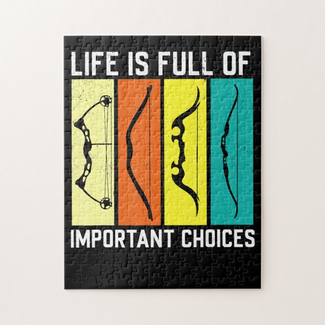 Archery Men Bow Hunter Gift  Archers Costume Gift Jigsaw Puzzle (Vertical)