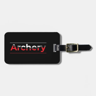 Archery Minimalist Modern Art - Graphic Arch Luggage Tag