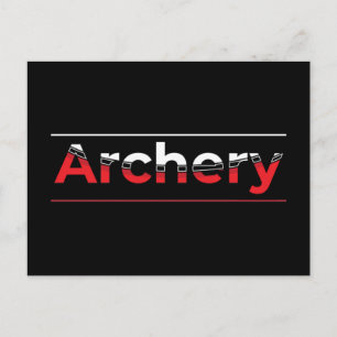 Archery Minimalist Modern Art - Graphic Arch Postcard