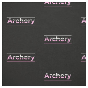 Archery Minimalist Modern Art - Pink Arch Fabric