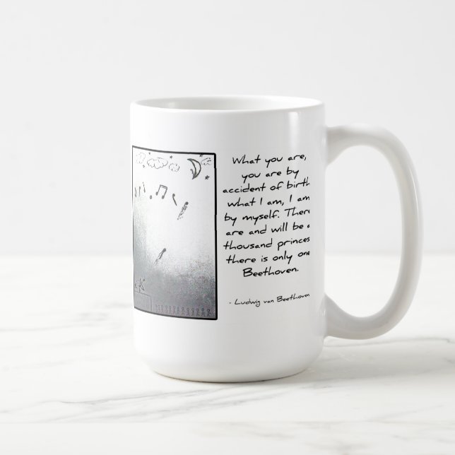 Archery Moonlight Sonata Quote Mug [by Doodle Max] (Right)