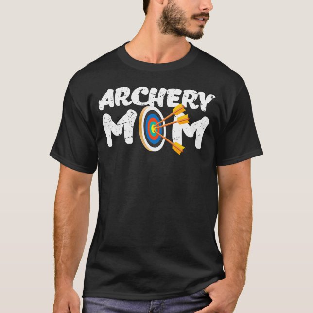 Archery Mum Archer Arrow Bow Target T-Shirt (Front)