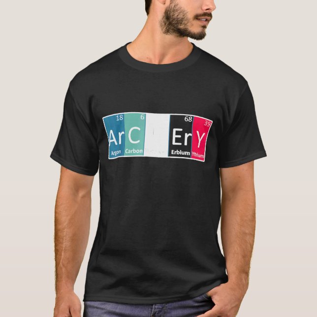 Archery Periodic Table Chemistry Archer T-Shirt (Front)
