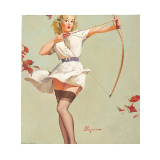 Archery Pin-Up Girl Notepad
