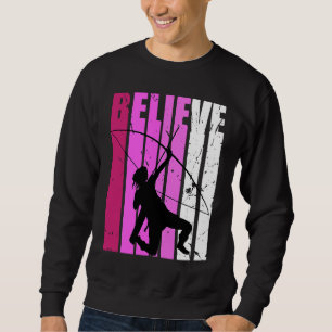Archery Pink Archer Fan Believe Motivational Teen Sweatshirt