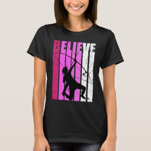 Archery Pink Archer Fan Believe Motivational Teen T-Shirt