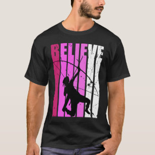 Archery Pink Archer Fan Believe Motivational Teen T-Shirt