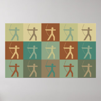 Archery Pop Art Poster