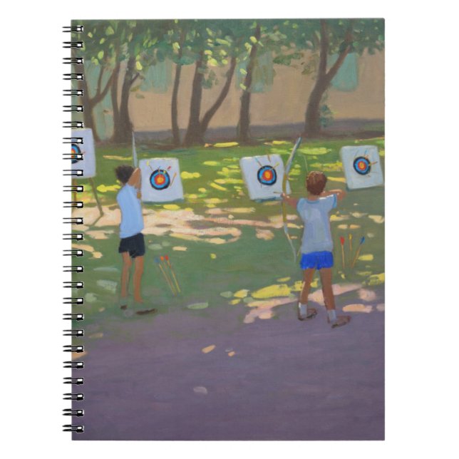 Archery practise France Spiral Notebook (Front)