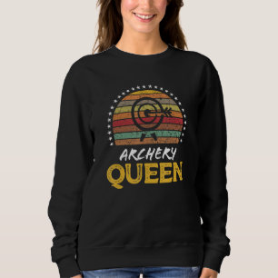 Archery Queen Retro Vintage Graphic Sweatshirt